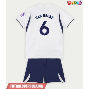 Lacne Dětský Futbalové dres Tottenham Hotspur Jan Paul van Hecke #6 2026-27 Krátky Rukáv - Domáci (+ trenírky)